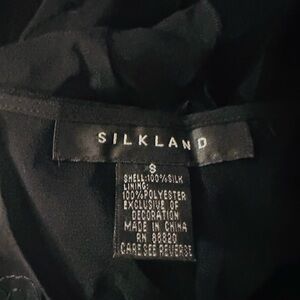 Silkland Black Silk Blouse
